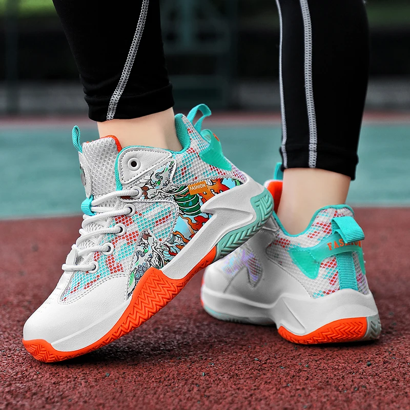 Children's Shoes Kids Sneakers Boys Basketball Shoes Mesh Breathable Sport Shoes Boys Girls Casual Shoes Footwear Tenis Infantil