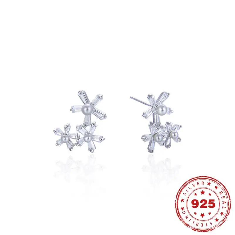 

Серьги женские из серебра 100% пробы с жемчугом, 2,8 г