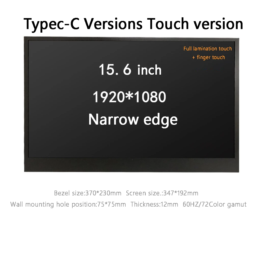 

Для ноутбука/PS4 портативный монитор 15,6 ''1920*1080 Type-c сенсорный экран