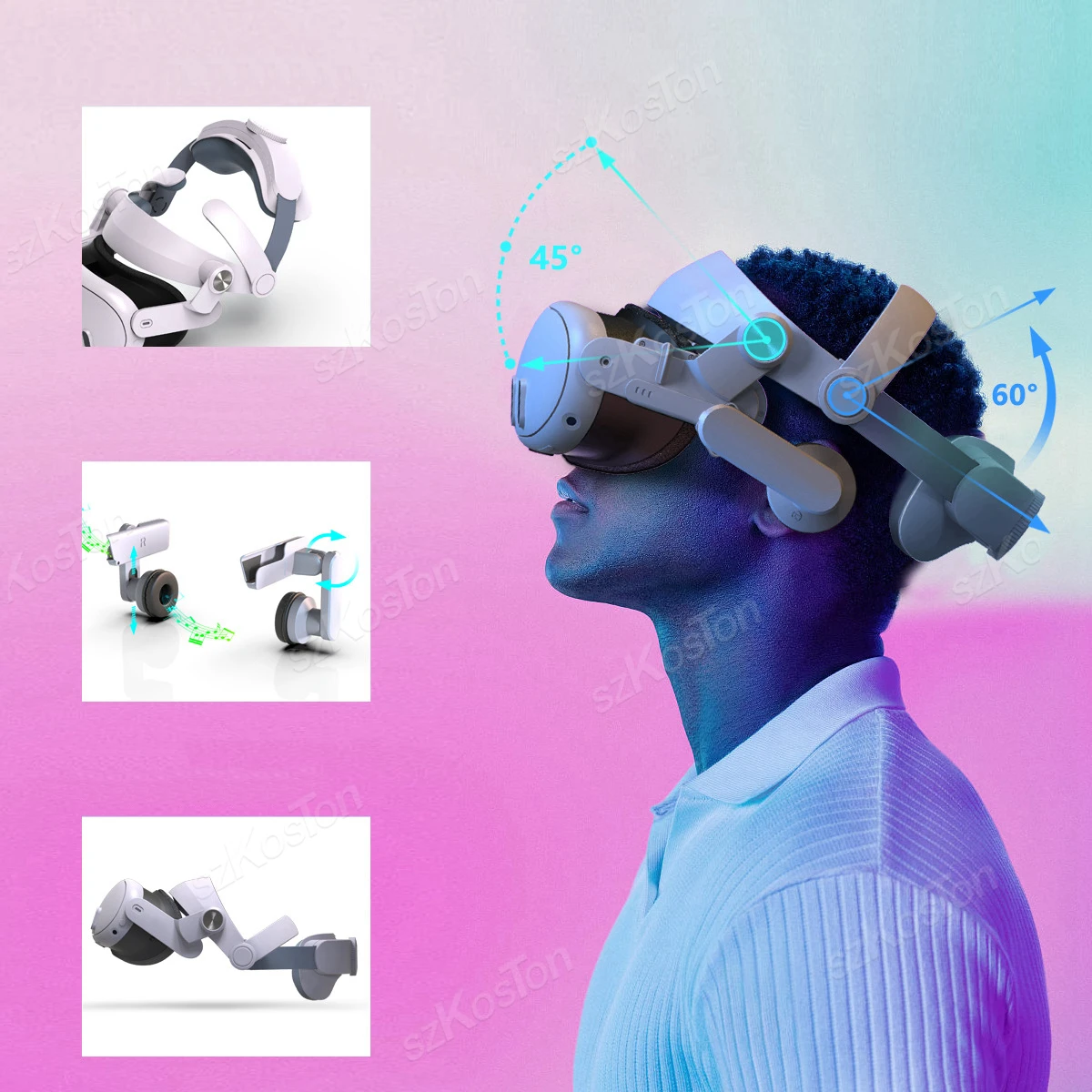 Сменный ремешок Elite для гарнитуры Meta Quest 3S/3 VR
