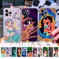 disney aladdin jasmine princess phone case for iphone 14 11 12 13 mini pro xs max cover 6 7 8 plus x xr se 2020 funda shell