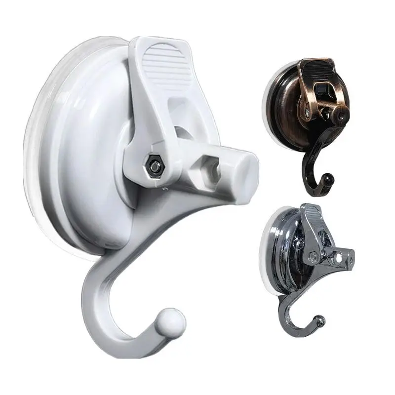 

Strong Suction Cup Holder Heavy Duty Household Shower Hooks Multi Use Punch Free Robe Hook Hanger For Corridor Bathroom Kitchen