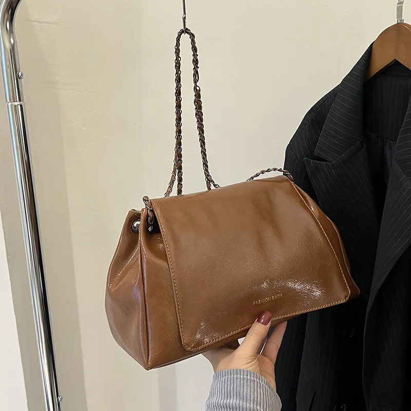 

Girls Fashion Shoulder Bag Large Capacity Crossbody Tote Bags Pu Soft Leather Leisure Female Messenger Bag All Match