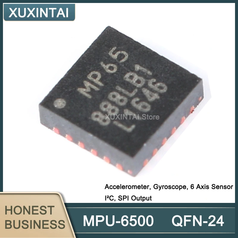 

10Pcs/Lot New Original MPU-6500 MPU6500 QFN-24 Accelerometer, Gyroscope, 6 Axis Sensor I²C, SPI Output