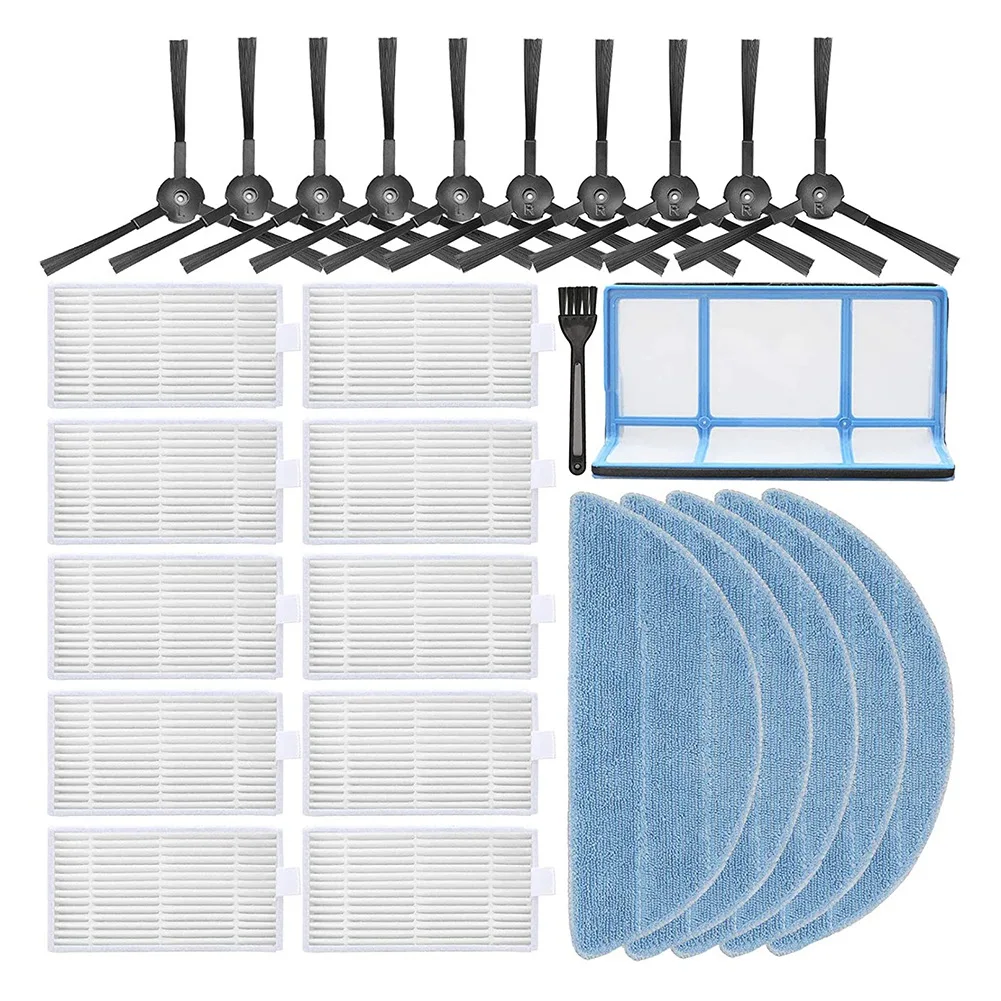 

Side Brush HEPA Filter Mop Cloth Pre Filter Replacement Part for ILife V3 V3S V5 V5S V5S Pro Robot Vacuum Cleaner