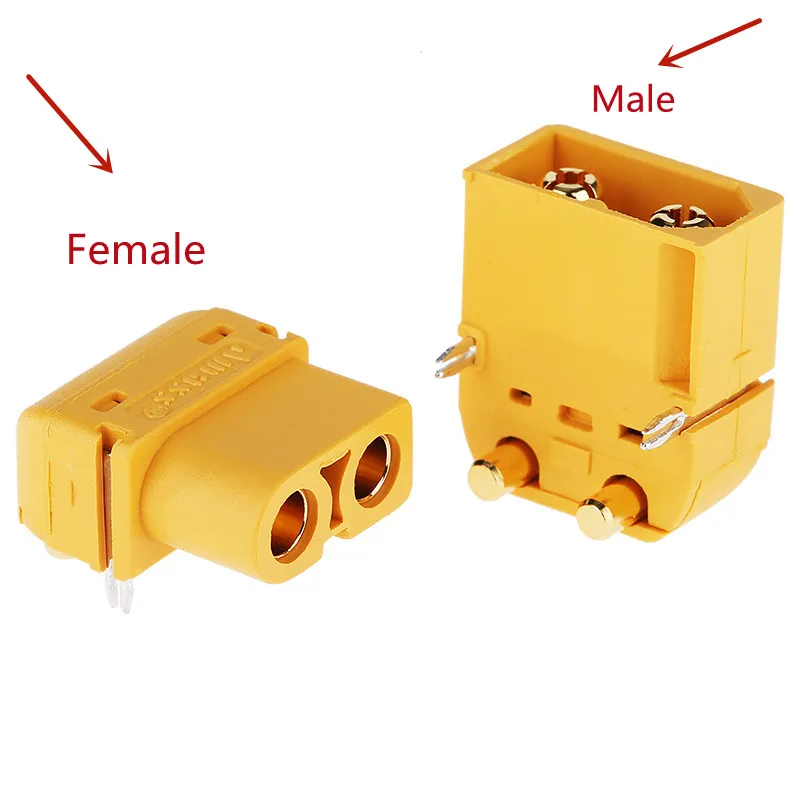 

Amass жёлтый XT60PW-F/M разъём для зарядки аккумулятора