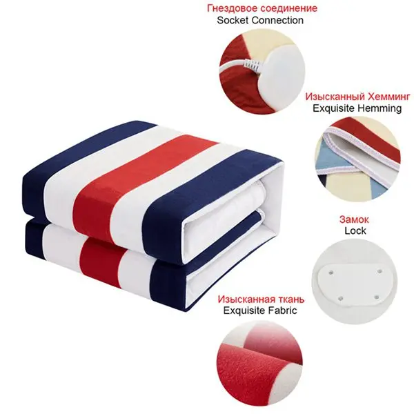 

Electric Blanket Thicker Heater Fast Warmer Heated Blanket Thermostat Adjustable Temperature Mattress Heating Pads EU/AU Plug