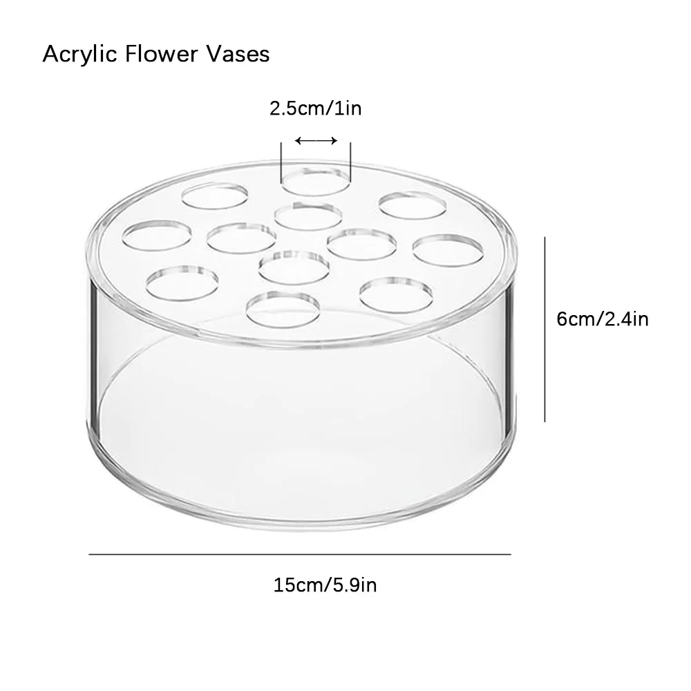 

Акриловая ваза для цветов 12 отверстий
