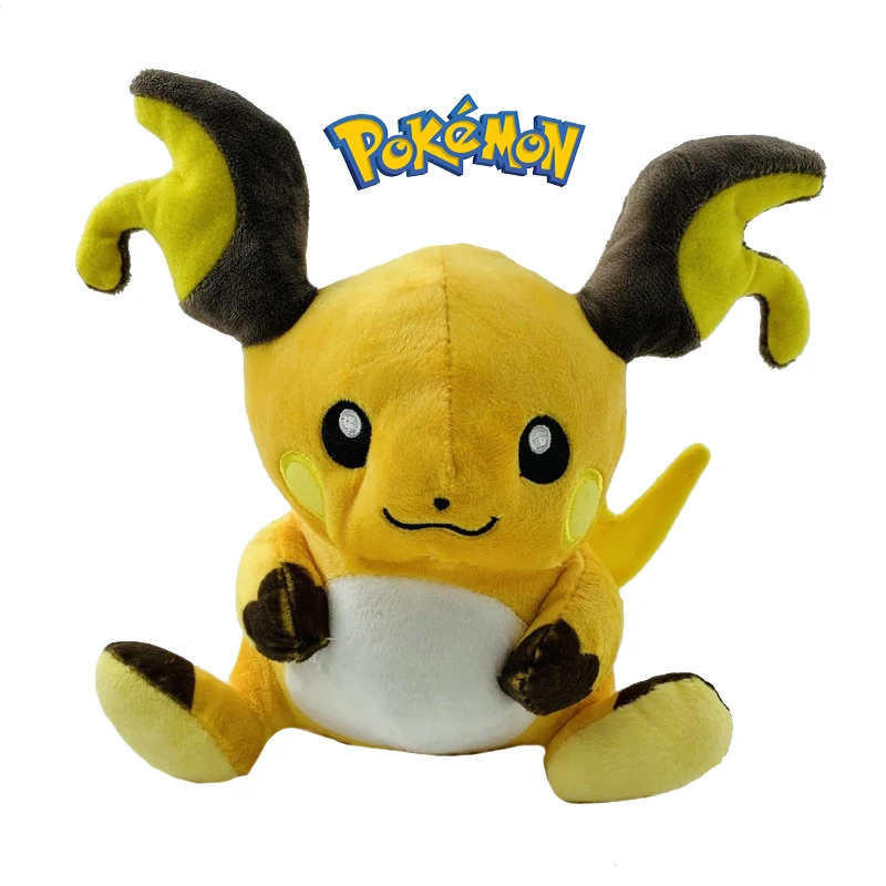 

Плюшевая игрушка TAKARA TOMY Pokemon Raichu, мягкая игрушка, плюшевая подушка покемона, милая декоративная детская игрушка, 20 см