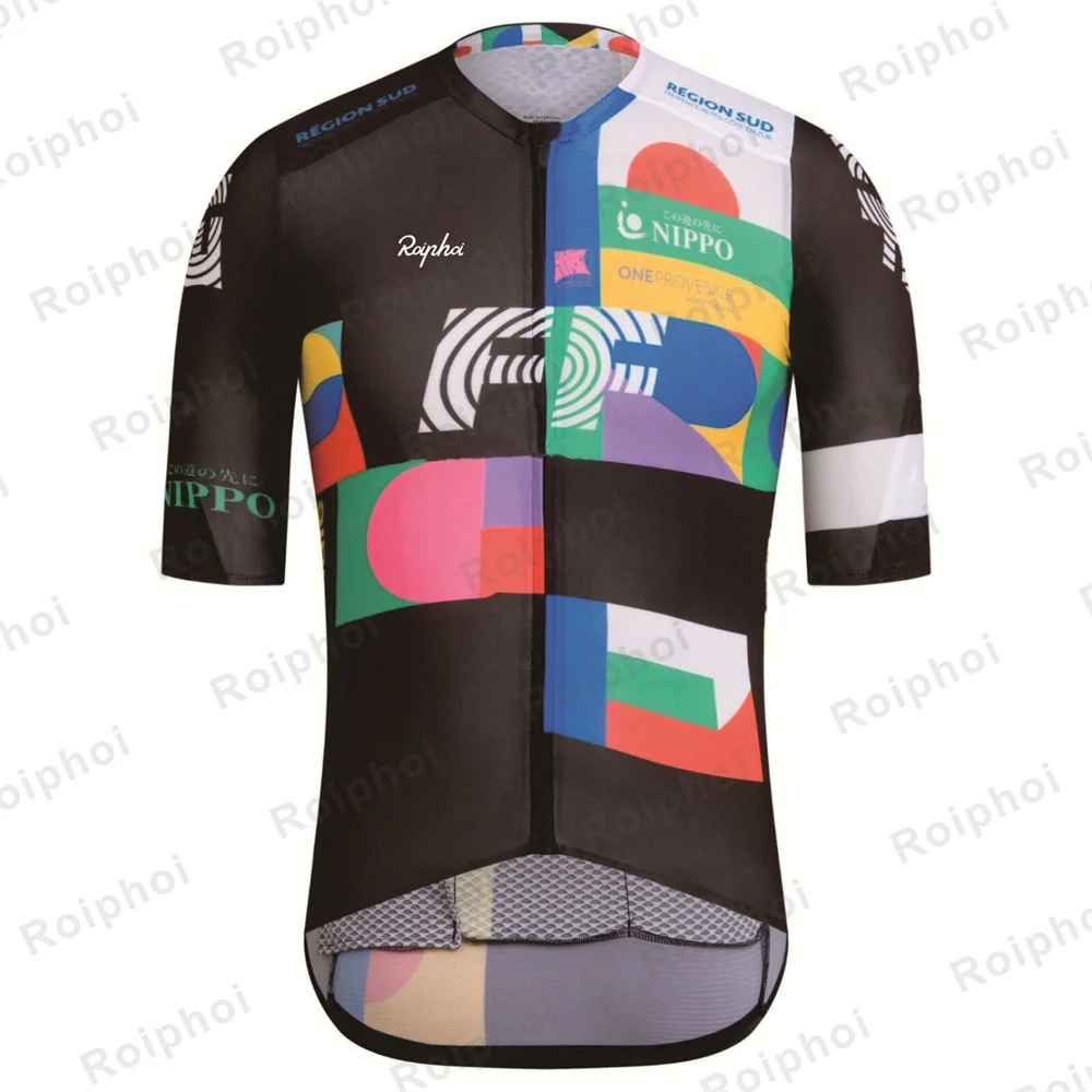 

2023 ROIPHOI Racing Summer Cycling Jersey Men Bicycle Clothing Male MTB Maillot Clothes Pockets Mountain Bike Shirt Enduro