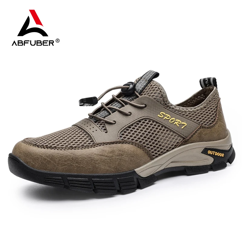 

New Breathable Trekking Men Shoes Casual Summer Sneakers Men Outdoor Shoes Mesh Non-slip Sole Mesh Walking Shoe Zapatos