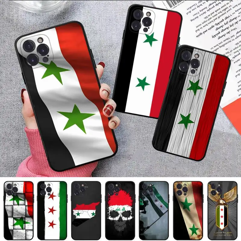 

Syrian Syria Flag Phone Case For iPhone 14 11 12 13 Mini Pro XS Max Cover 6 7 8 Plus X XR SE 2020 Funda Shell