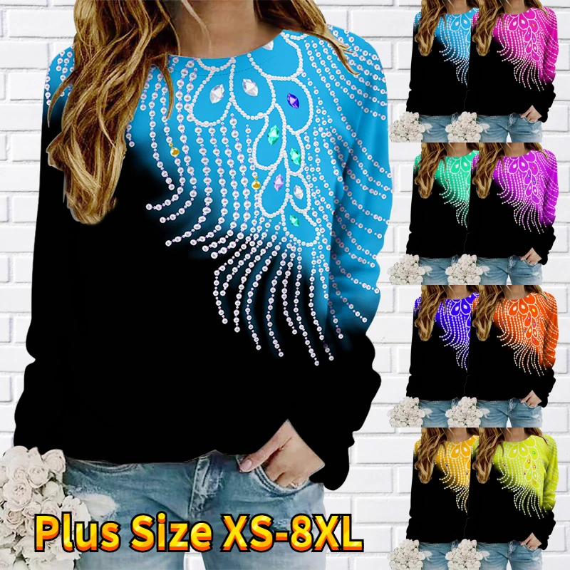 

2022 Autumn Round Neck Long Sleeve Everyday Street Fashion Sweater Simple Style Top Casual Pullover New Design Printing T-shirt