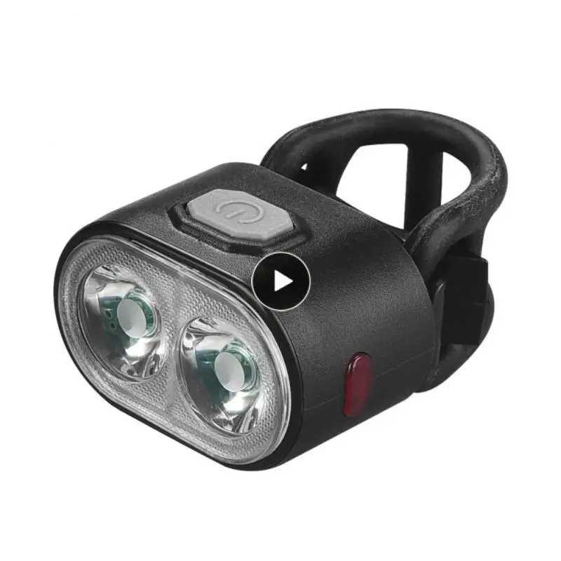 

Pc Bicycle Taillights Ip66 Waterproof Bicycle Front Light Usb Charging Silicone Sealing Warning Light Cycling Supplies 300mah