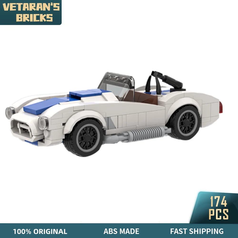 

MOC Shelby's Vehicle Cobra 427 S/C Legend Classic Racer Car Model Building Blocks Construction Toy for Kid Child Birthday Gift