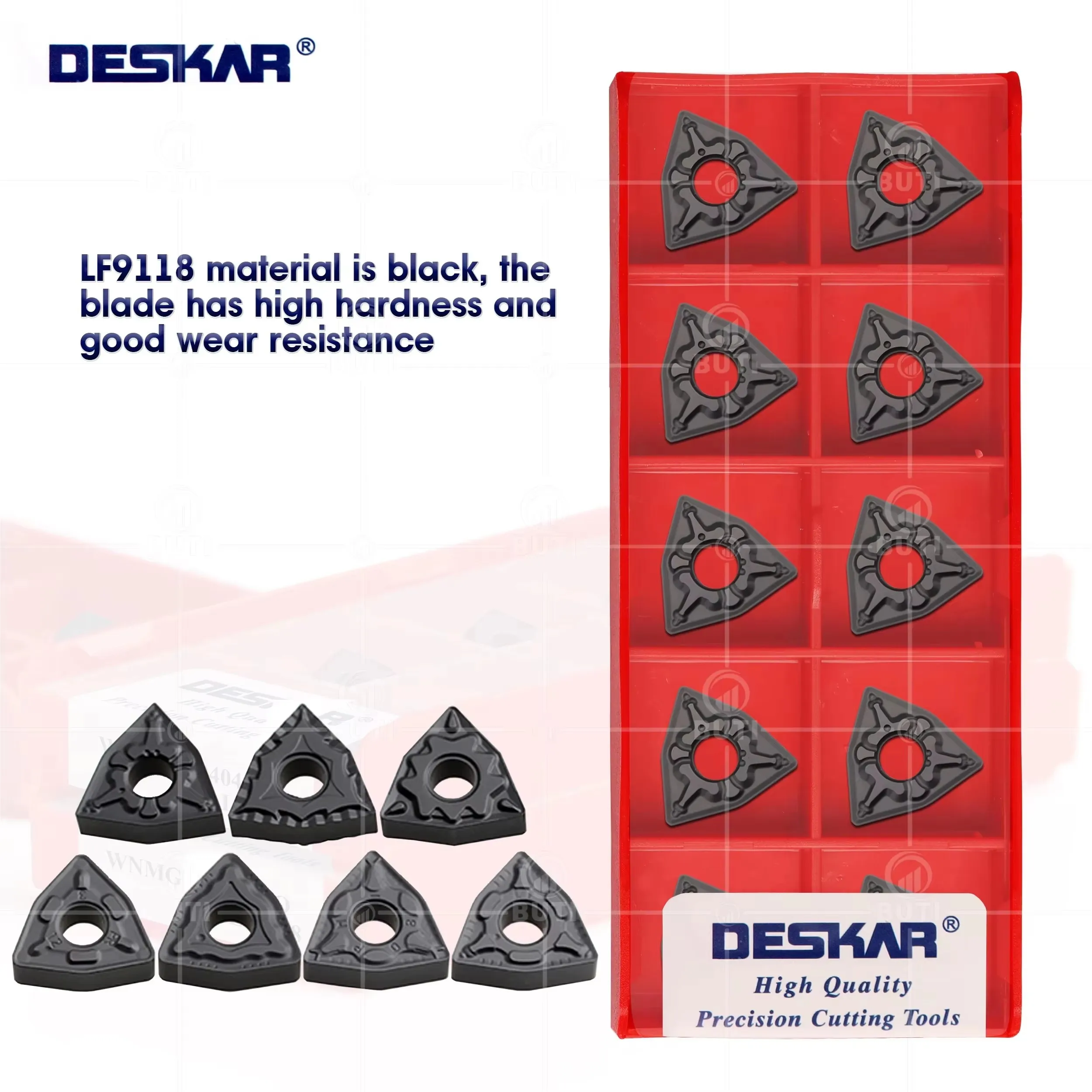 DESKAR 100% оригинал WNMG080404 080408 080412 TM PR CM CQ HQ ZM PM LF9118 Токарный станок с числовым управлением Инструменты для токарных лезвий из твердого сплава