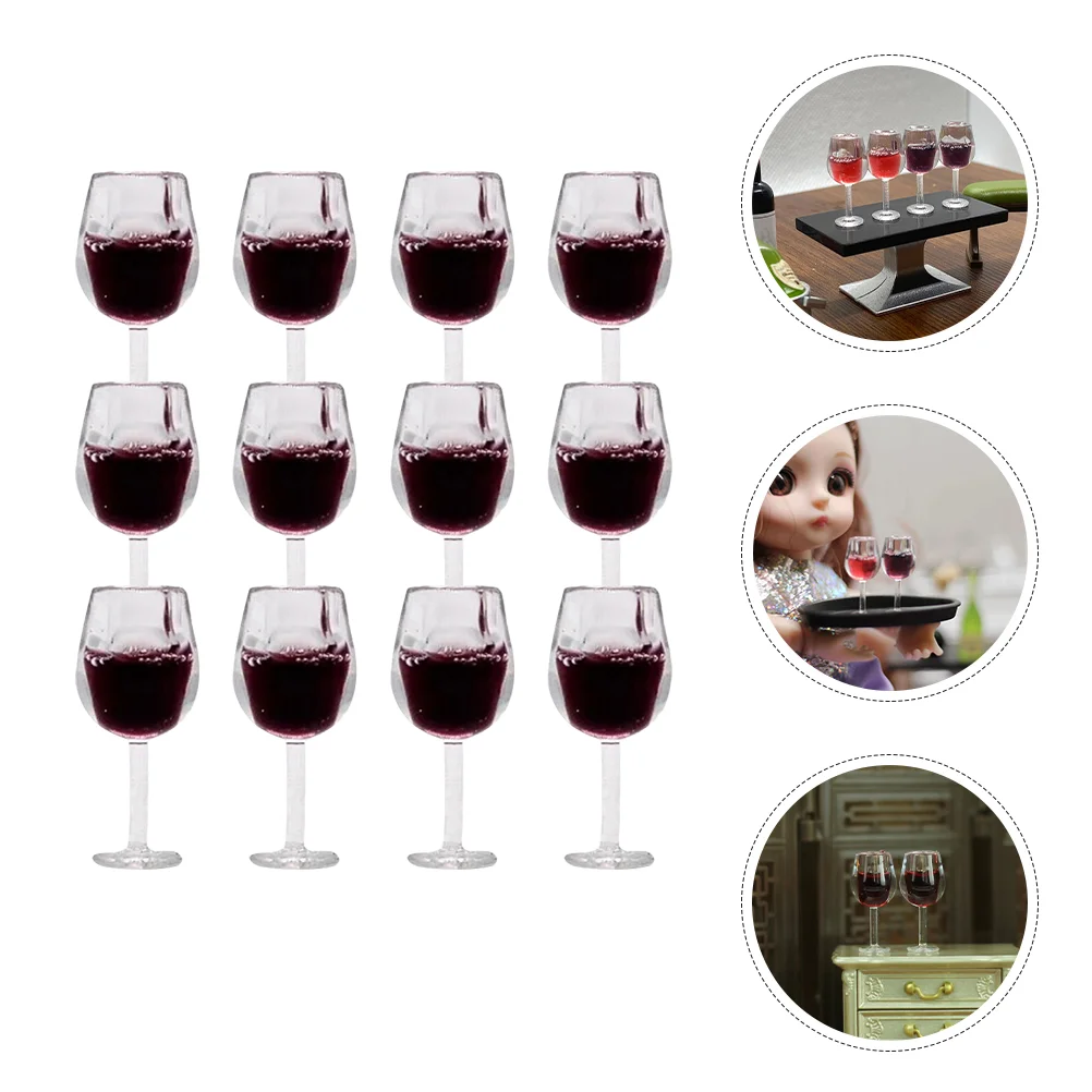 24 шт. мини-чашки для очков реалистичные миниатюрные имитация стрела из смолы