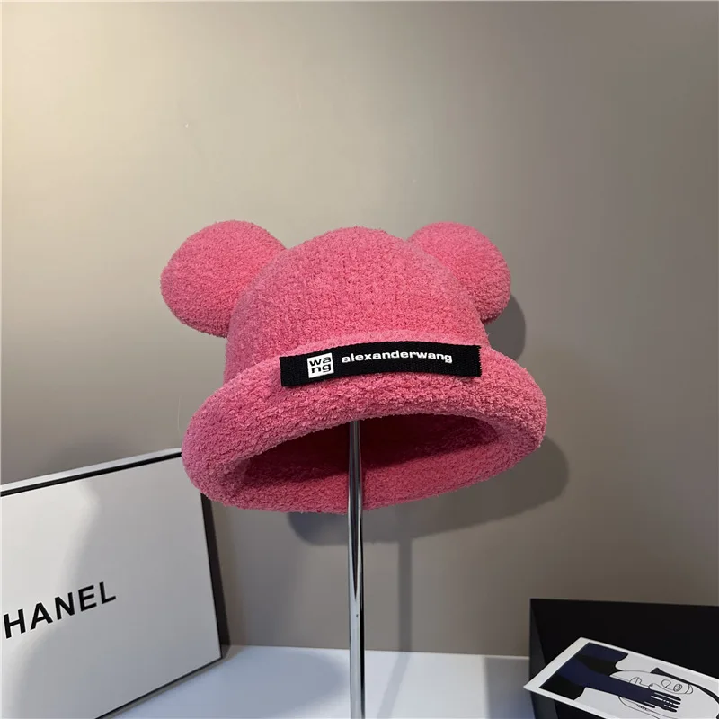 

Japanese Cute Bear Baotou Hat Small Head Wai Autumn and Winter Warm Cover Hat Soft Sister Cute Ear Protection Hat