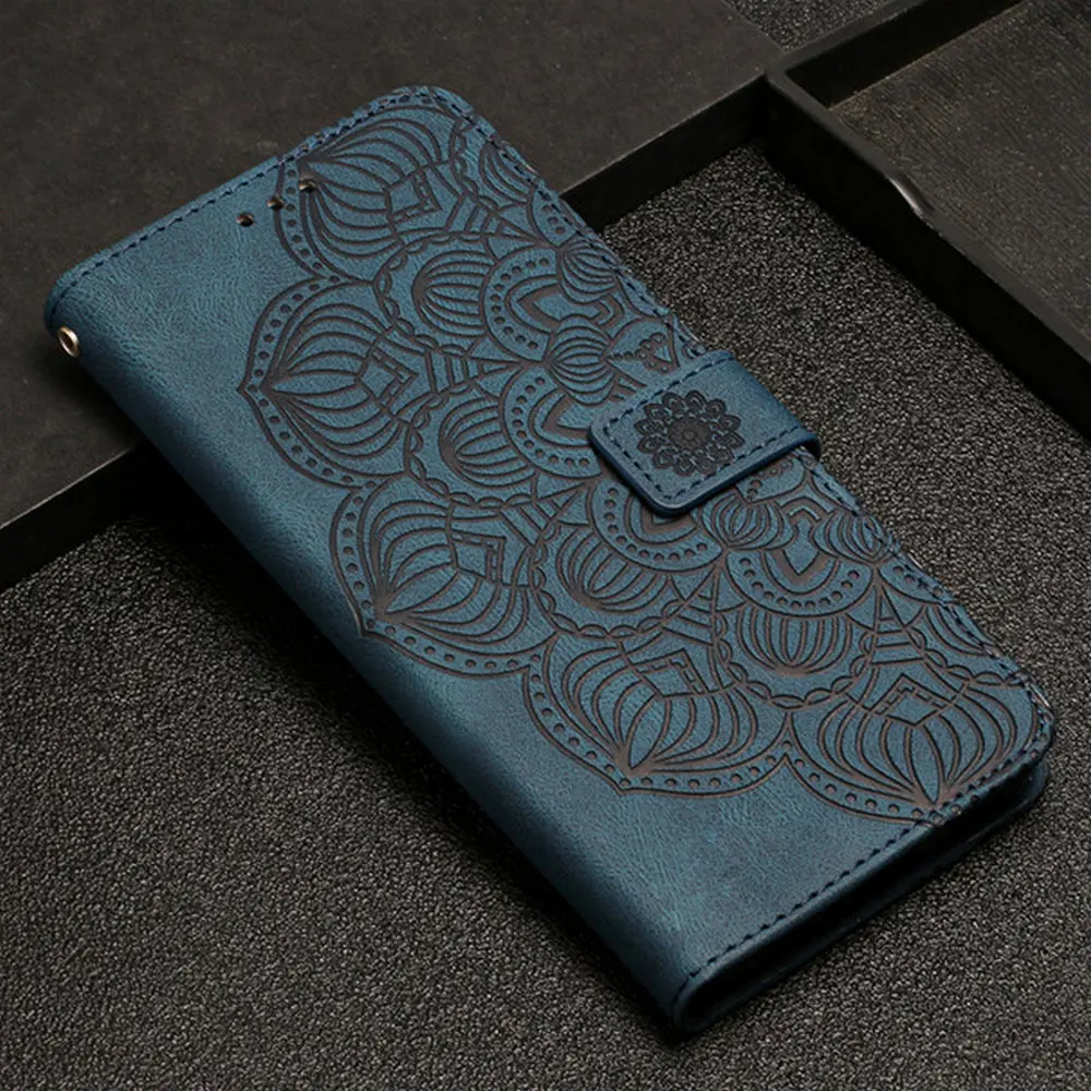 

For Xiaomi 12T Pro 5G Flip Case Luxury 3D Mandala Emboss Leather Magnetic Cover Xiaomi 12 Lite Wallet Funda Mi 12T 12 Lite Etui