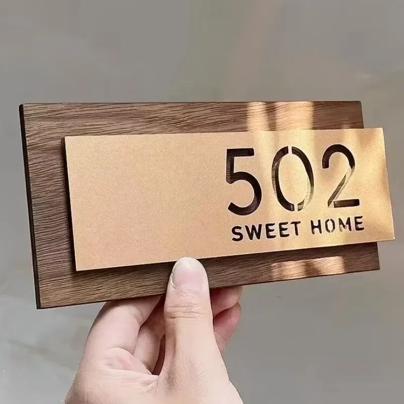 D2745 Комплексный знак с номером офисной двери на заказ