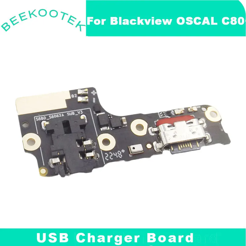 

New Original Blackview OSCAL C80 USB Board Charge Base Charging Dock Port Board With Mic Headphone Jack For Blackview Oscal C80