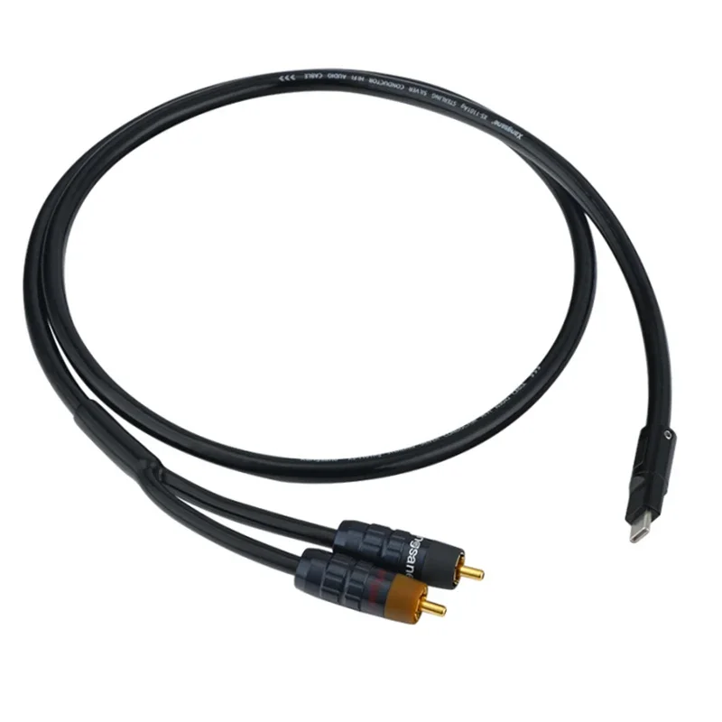 Кабель ACL5686 с разъемом Type C на 2RCA из чистого серебра