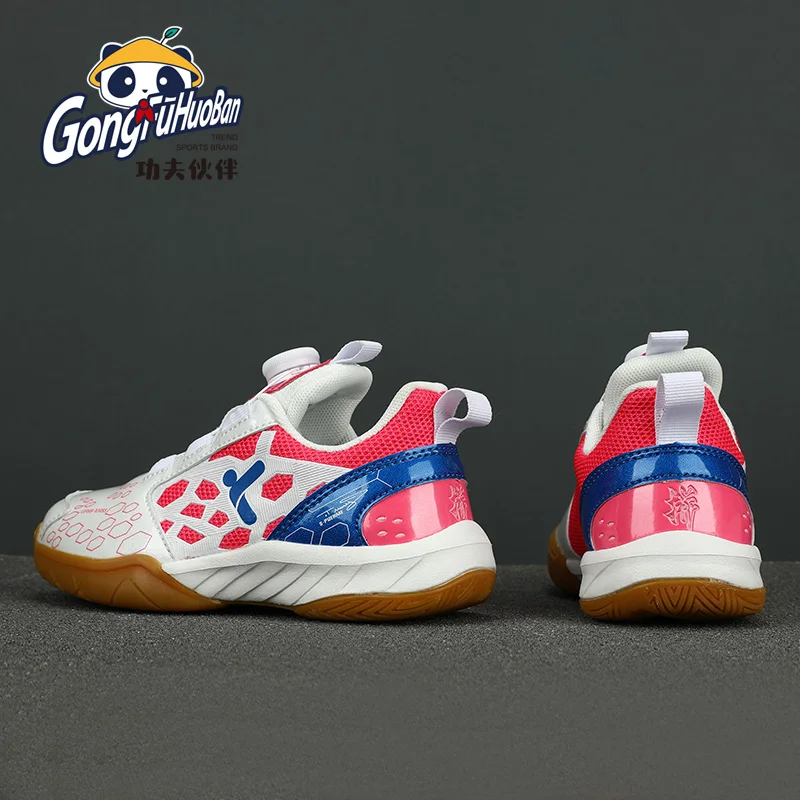 Teenager Tennis Shoes Children's Table Tennis Shoes Boys and Girls Fast Lacing Indoor Training Badminton Shoes Sneakers