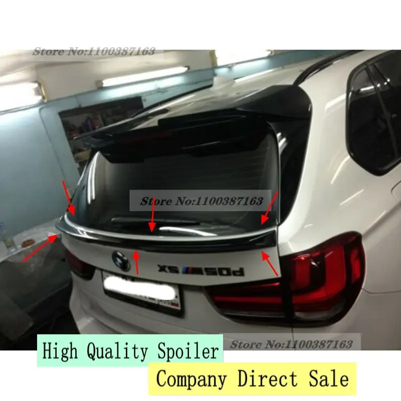 

Задний спойлер из углеродного волокна, багажник багажника, средние крылья для BMW X5 F15 28i 35i, спойлер 2014-2018, Внешнее украшение автомобиля