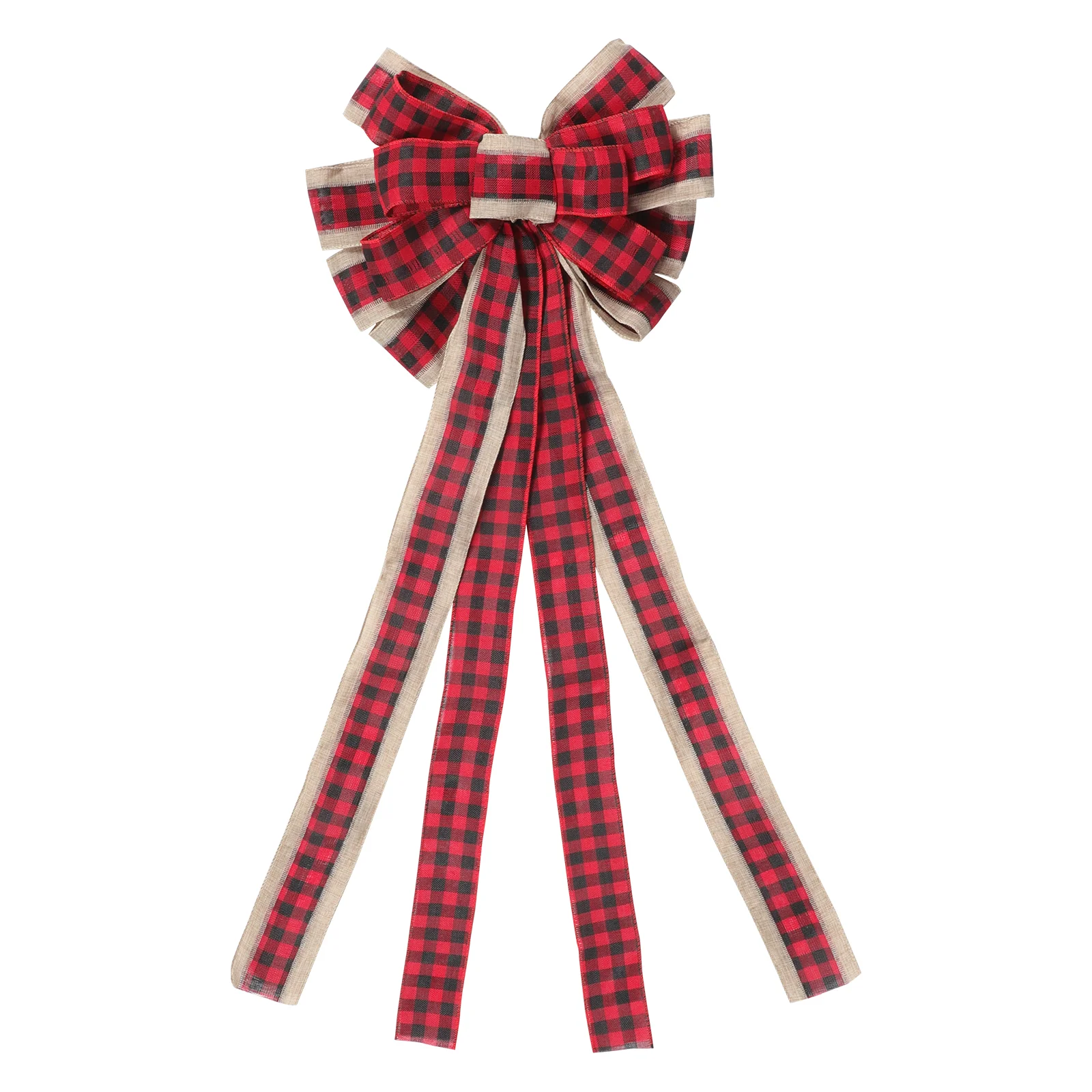 

Xmas Bowknot Ornament Xmas Tree Bow Decoration Party Scene Layout Decor