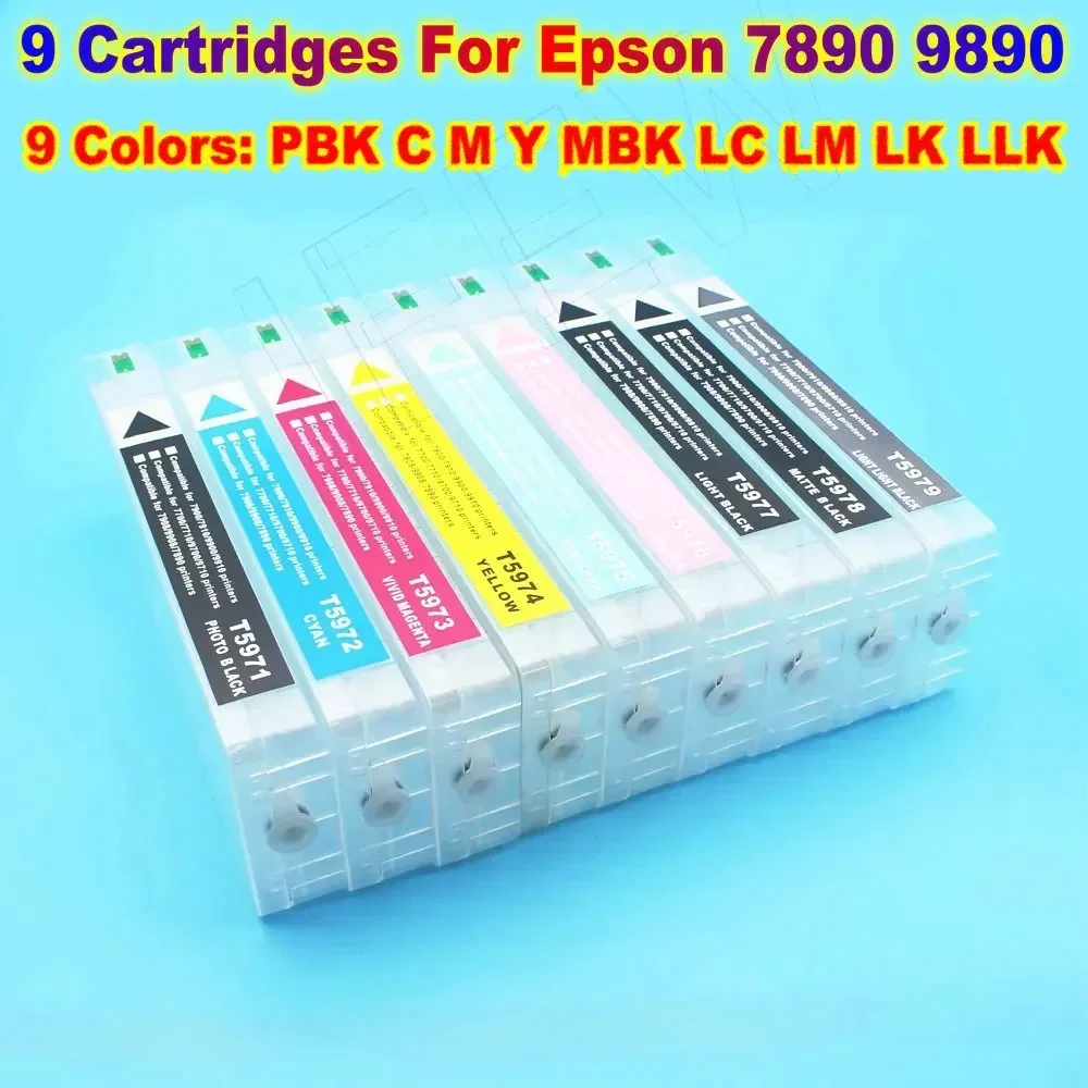 7900 9900 Запасной картридж для принтера с чипом Epson Stylus Pro 7890 9890 7908 9908 7910 9700 7700 700 мл