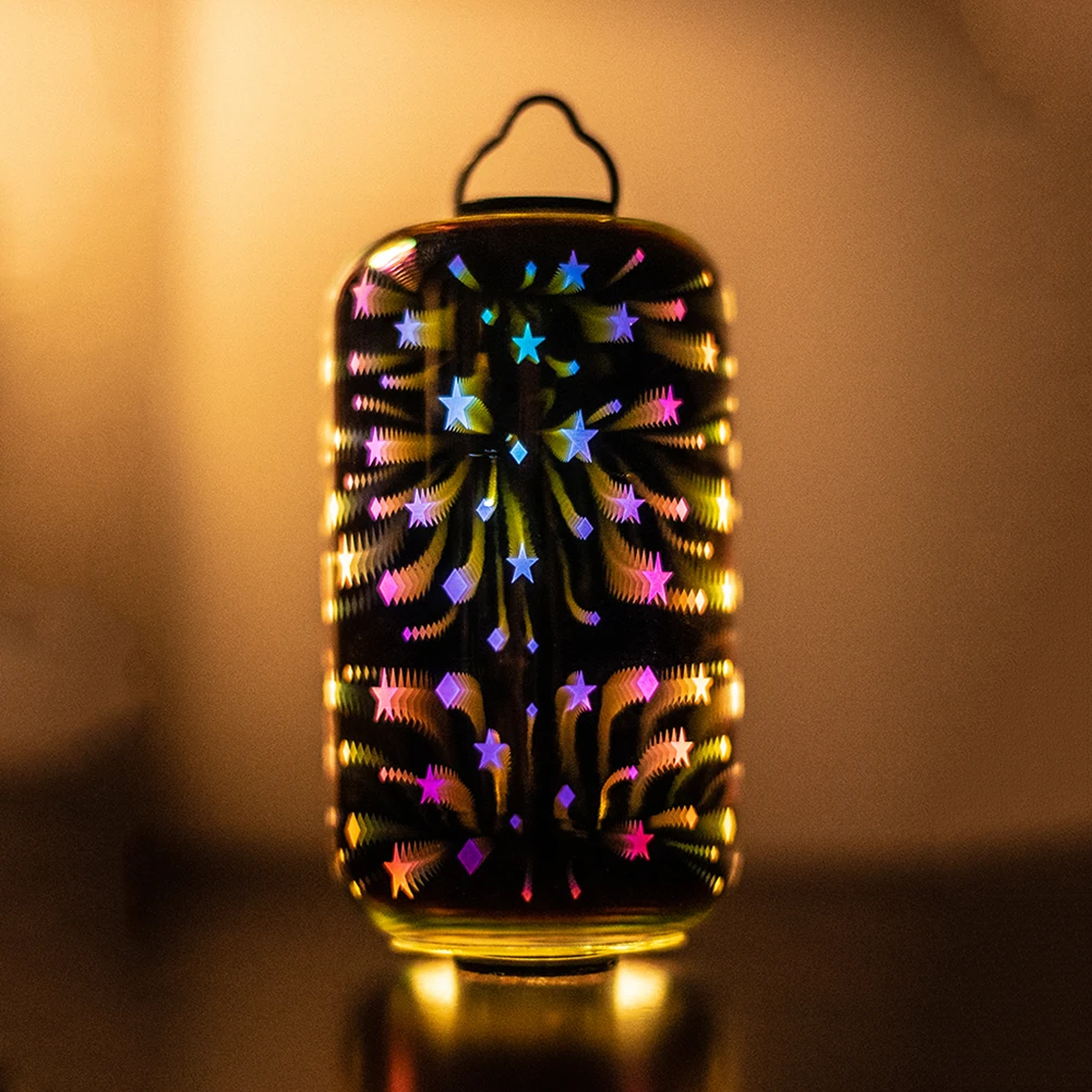 

Фейерверк, стеклянный тент, портативная атмосфера, освещение для кемпинга, разноцветная лампа для кемпинга с коробкой для хранения для Goal Zero Blackdog