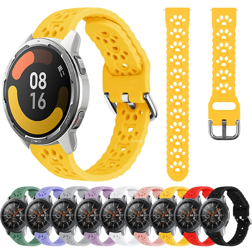

Ремешок силиконовый для женских часов Xiaomi Watch Color 2, мягкий спортивный сменный Браслет для наручных часов Xiaomi Mi 20 мм 22 мм