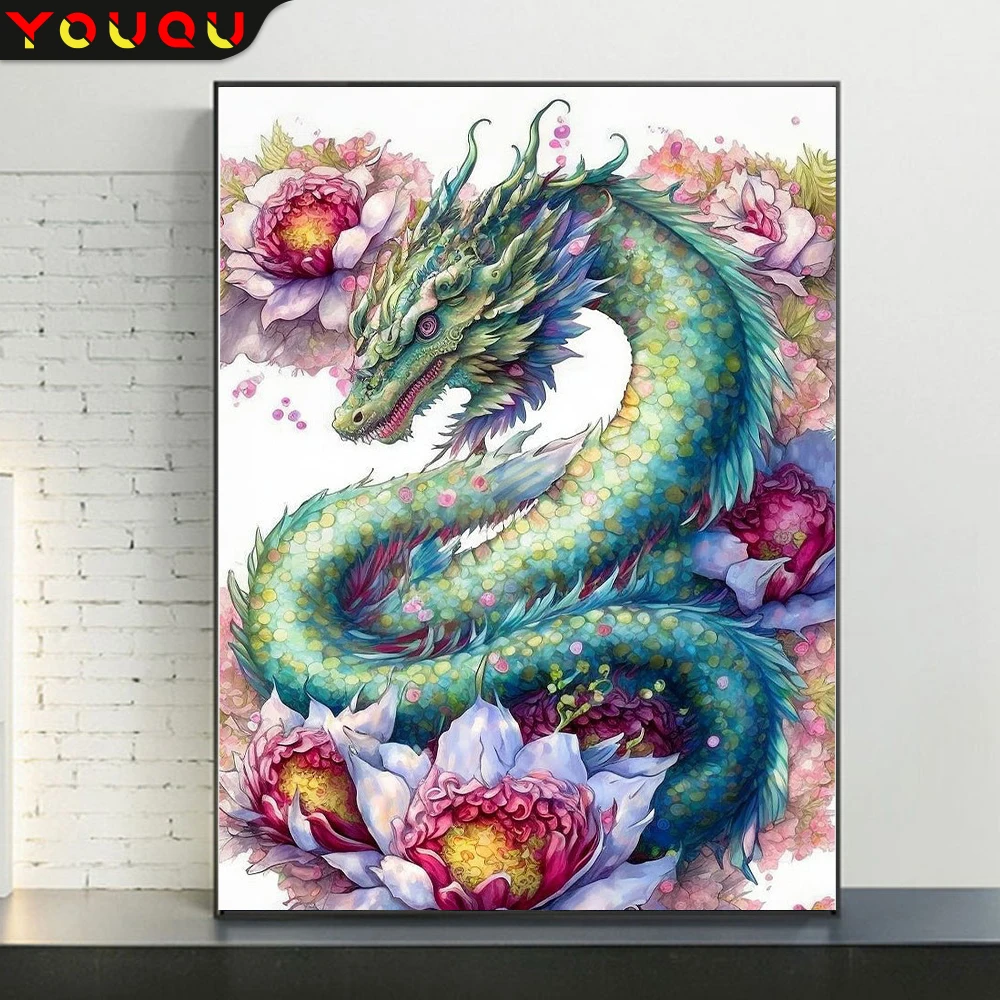 

YOUQU Diamond Painting DIY Diamond Embroidery "Dragon” High-quality Mosaic Pictures Fun Home Decoration Personalized Gifts