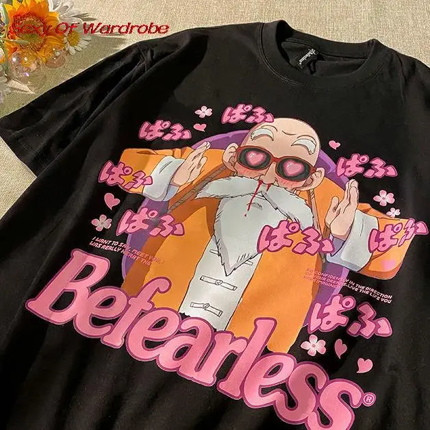 

Футболка с коротким рукавом для мужчин и женщин, Свободный Топ с круглым вырезом и принтом черепахи из 100% хлопка, Y2K, лето 2022