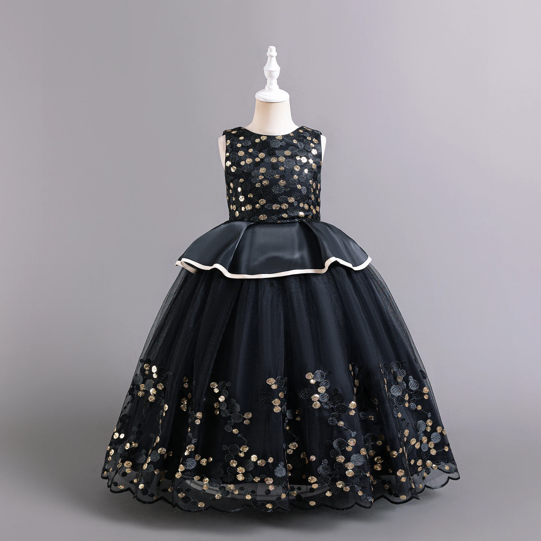 Детское платье принцессы яркое детское для выступления костюм на Рождество и