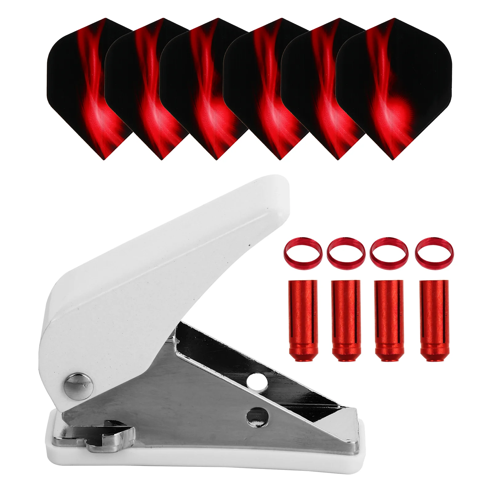 

19pcs Dart Flight Set Dart Game Tools Accessories with Punch Dart Shaft Rings