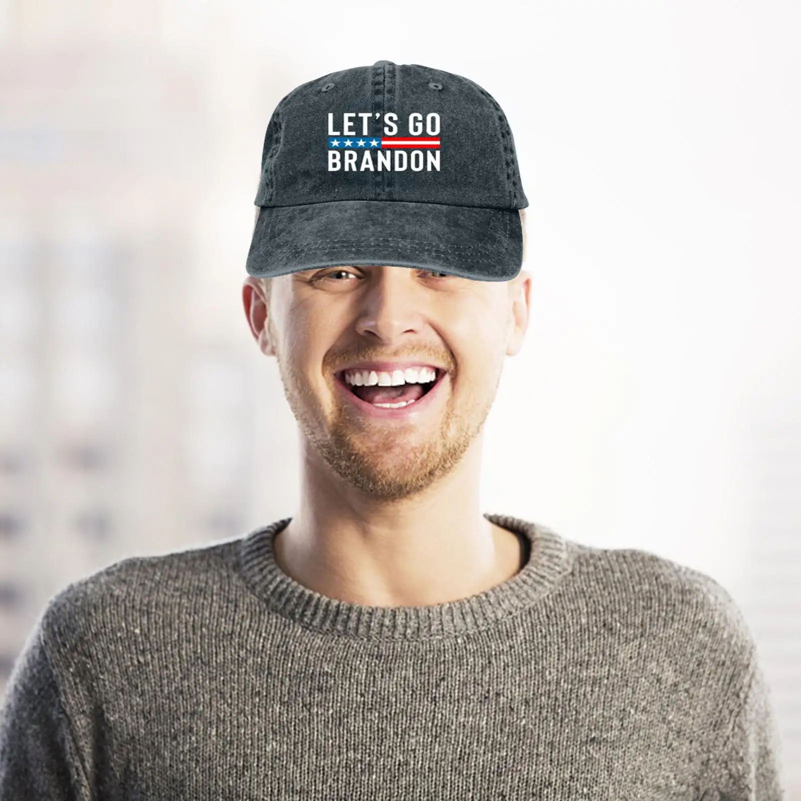 

Let's Go Brandon Hat, Retro Classic Baseball Cap, Opening Design Adjustable Cap For Men Women Runnin