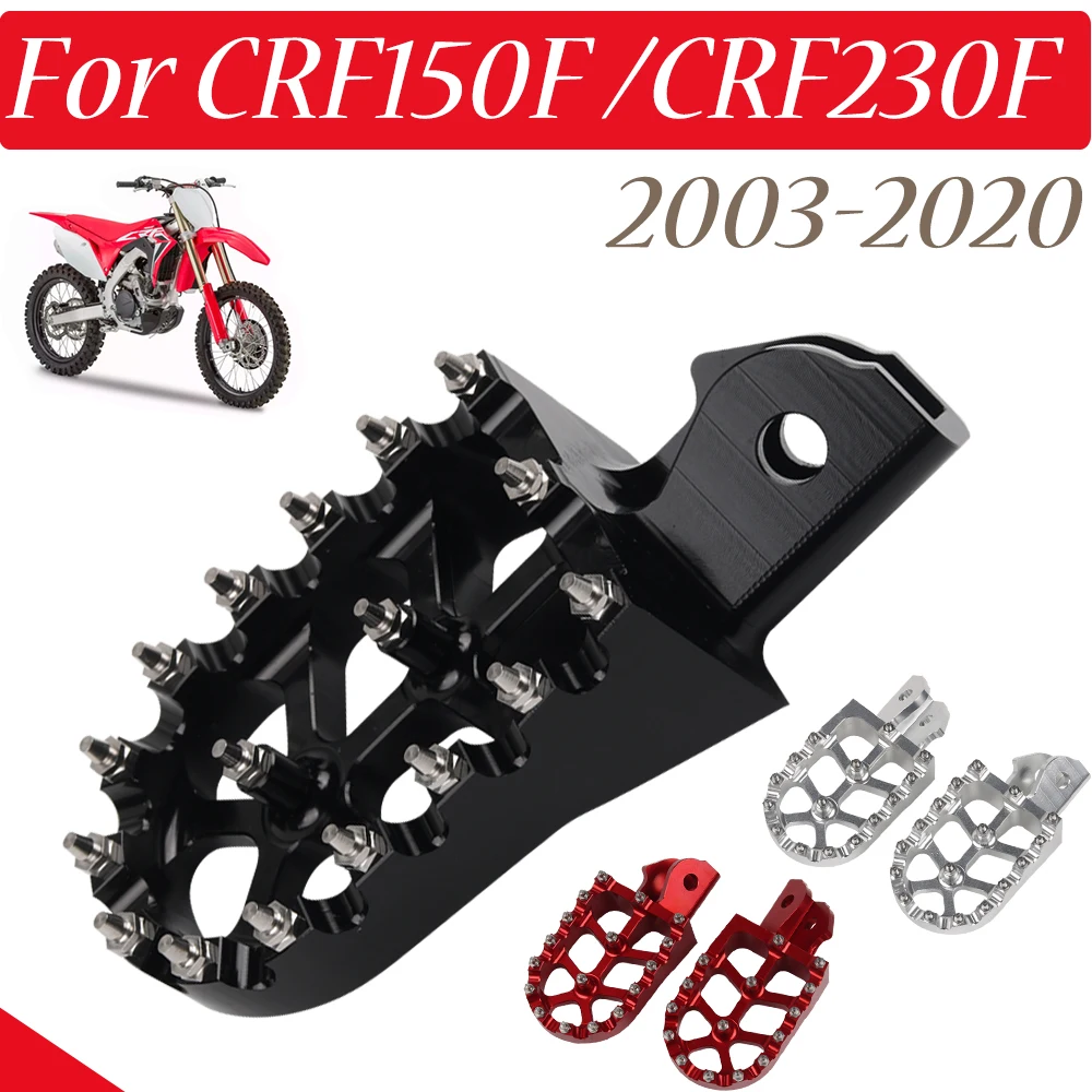 

CRF150F CRF230F Motorcycle Footrest Foot Pegs Foot Rests Pedal for HONDA CRF 150F 230F 150 230 F 2003 - 2020 2018 2017 2004 2005