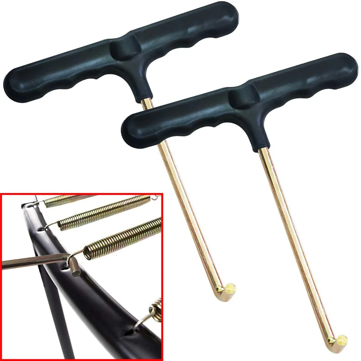 Инструмент для пружины батута Т-образный съемник 2 шт.