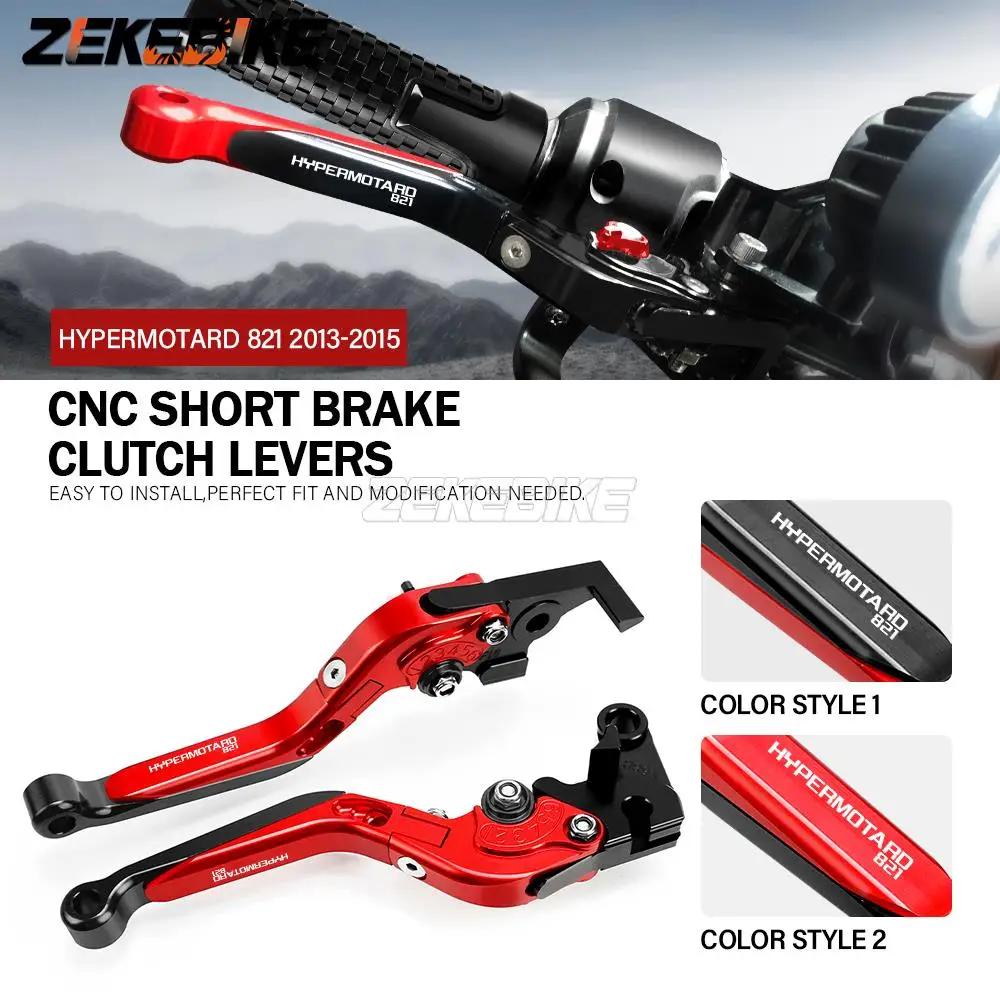 

FOR DUCATI HYPERMOTARD 821 2013 2014 2015 Motorcycle Hand Brake Clutch Adjustable Levers Handle Folding Extendable Lever grip