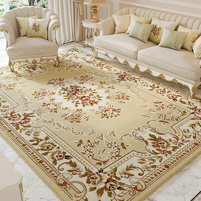 

Vintage Retro Persian Style Floral Rug Non Skid Washable Carpet for Bedroom Living Room Kitchen Bedroom Mats Rugs tapis