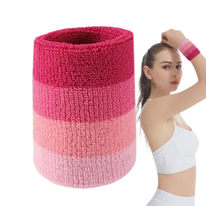 

Цветные поглощающие пот ленты с градиентом для защиты запястья принадлежности для упражнений для настольного тенниса бадминтона