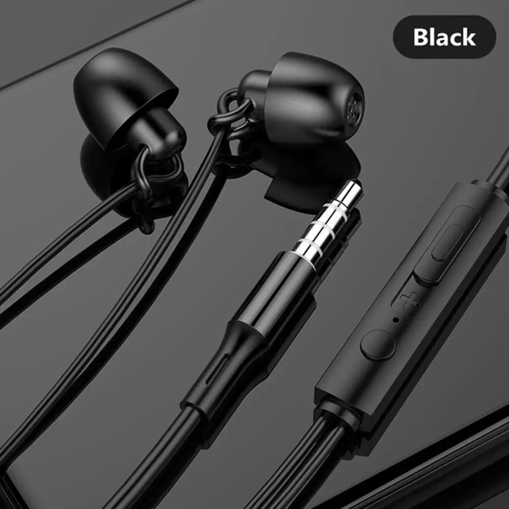 

3.5mm Universal Sleep Headphones Soft Silicone Soundproof Noise-proof Headphones Sports Music Earphones