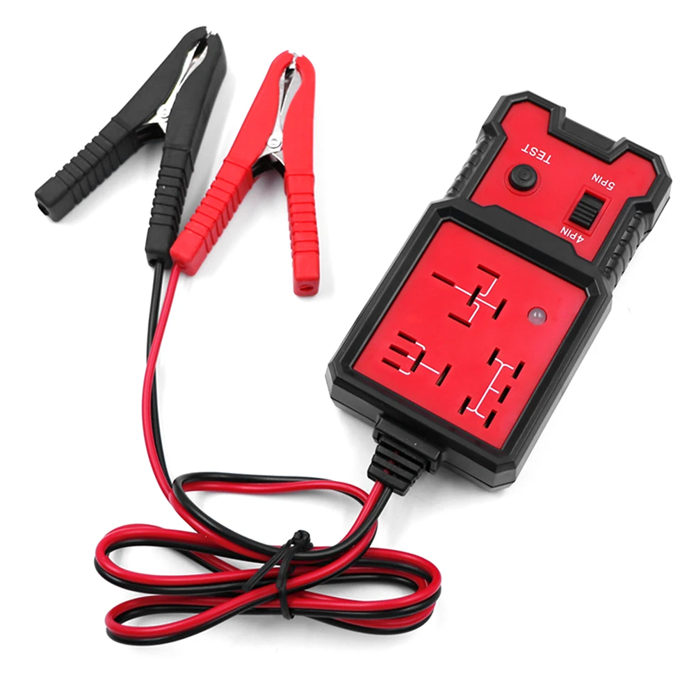 

12V Automotive Relay Tester Car Electronic Voltage Tester Universal 4 Pin 5 Pin Auto Battery Checker Analyzer Diagnostic Tools
