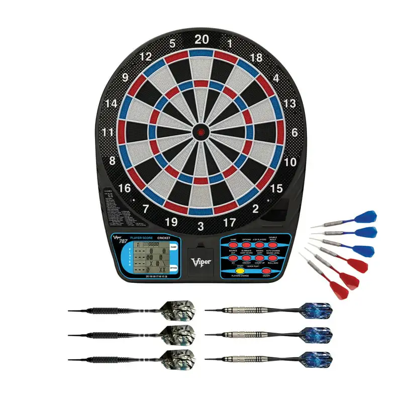 

Electronic Dartboard, Black Magic 18g & Silver Thunder 18g Soft Tip Darts