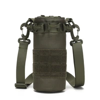 outdoor hiking traveling water bottle bag molle system nylon material multifunction tactical water cup cover high capacity
