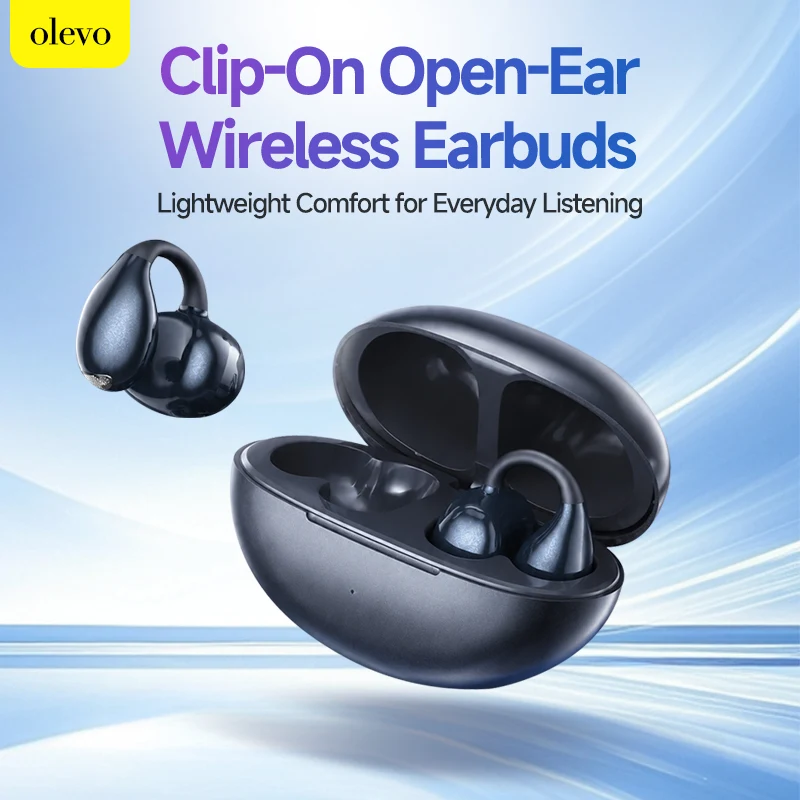 Фото Беспроводные наушники F20 Open Ear с поддержкой Hi-Res и LDAC, клипсовые наушники с Bluetooth 6.0, спортивные наушники OWS с временем работы до 40 часов. №1