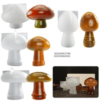 3d mushroom ornament silicone mold for resin diy crystal epoxy resin desktop ornaments home office decor jewelry making tool