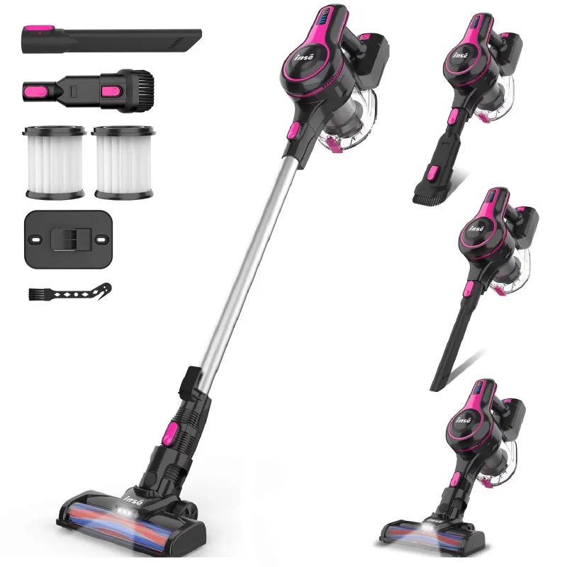 

Cordless Vacuum Cleaner, 6 in 1 Powerful Suction Lightweight Stick Vacuum with 2200mAh Rechargeable Battery, Up to 45min Runtime