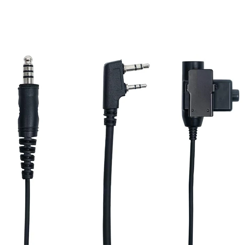 （2 Packs）Tactical Headset with U94 Tactical PTT Earpiece Compatible for Baofeng UV-5R BF-888S BF-F8HP BF-F9 UV-82 UV-82HP UV-82C